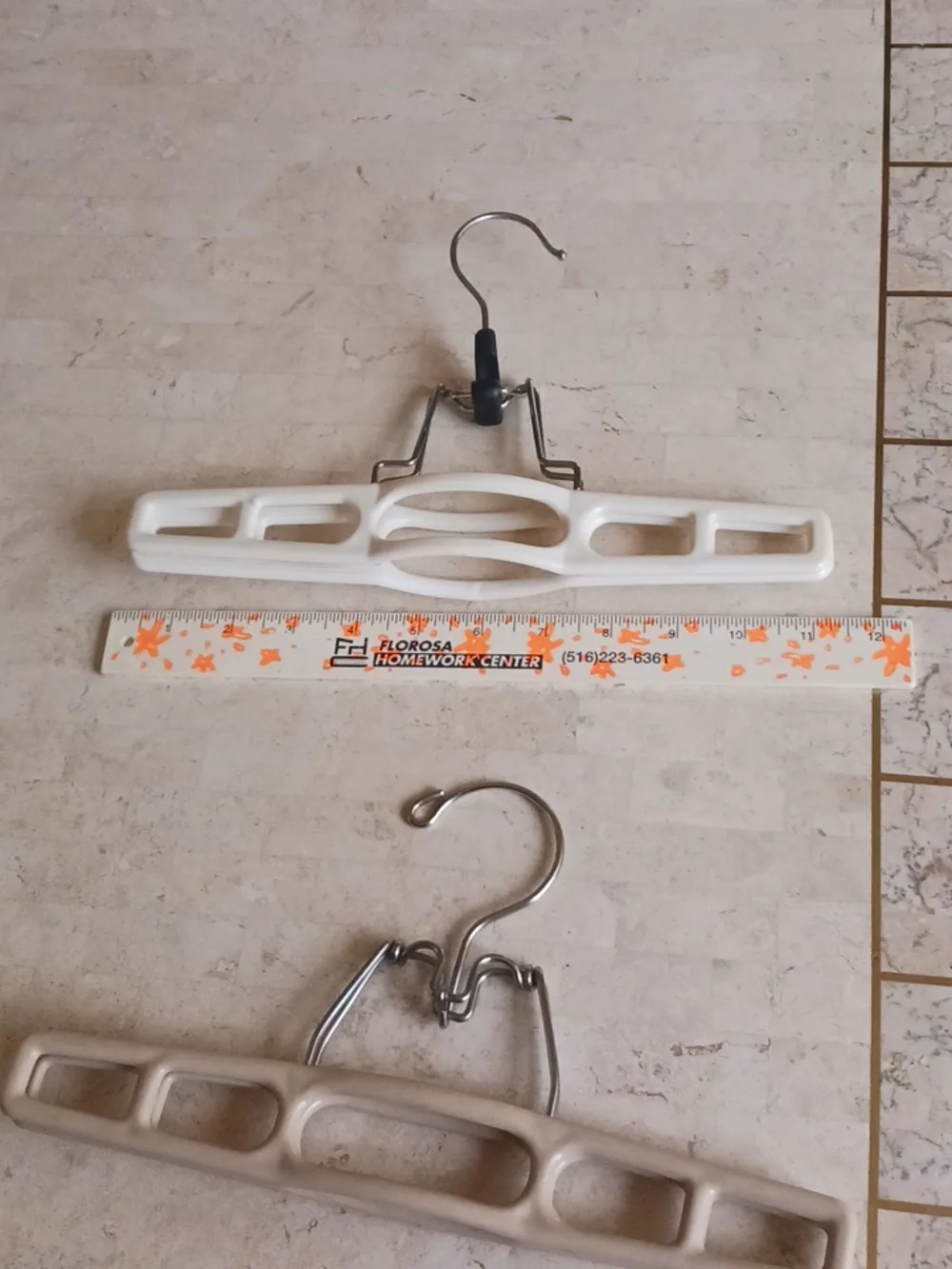 Vintage- Heavy Duty Locking Pants Hangers,,set of 2.....New,,see Description